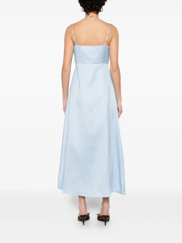 sandro satin dress Sandro Satin-effect maxi dress