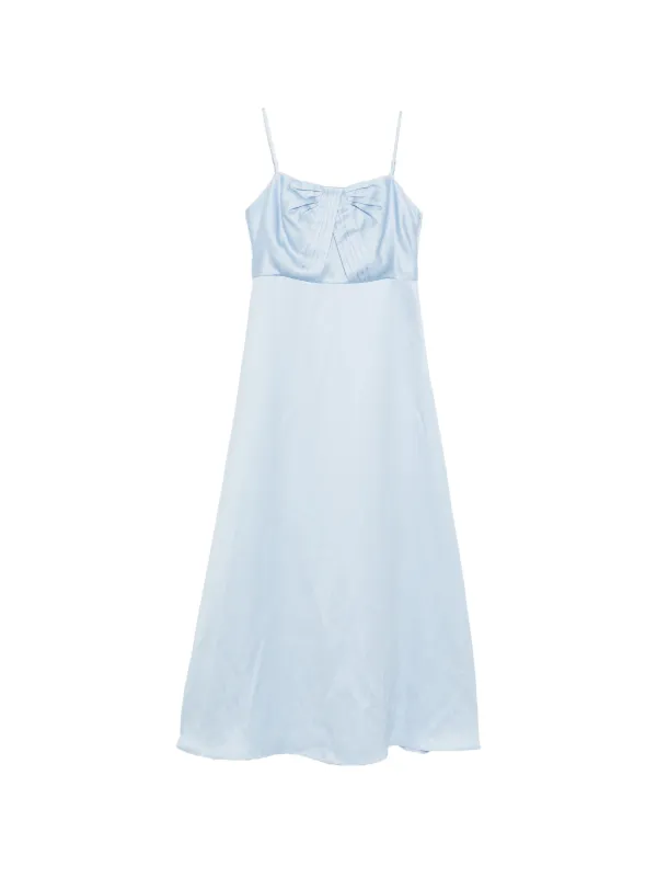 sandro pleated maxi dress Pleated maxi dress white / beige For Women