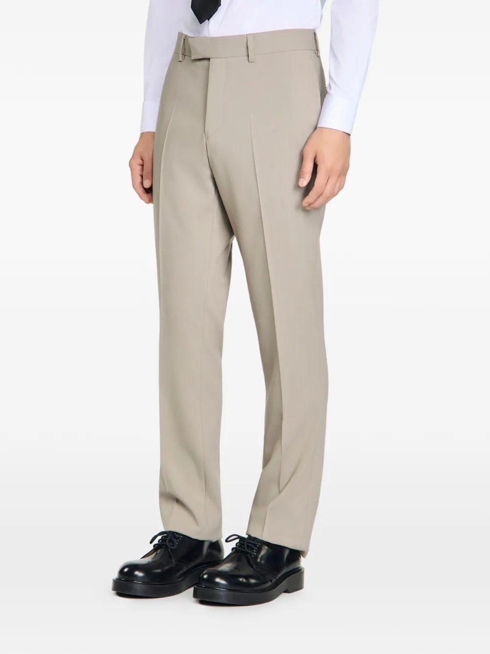 SANDRO Geplooide pantalon Beige