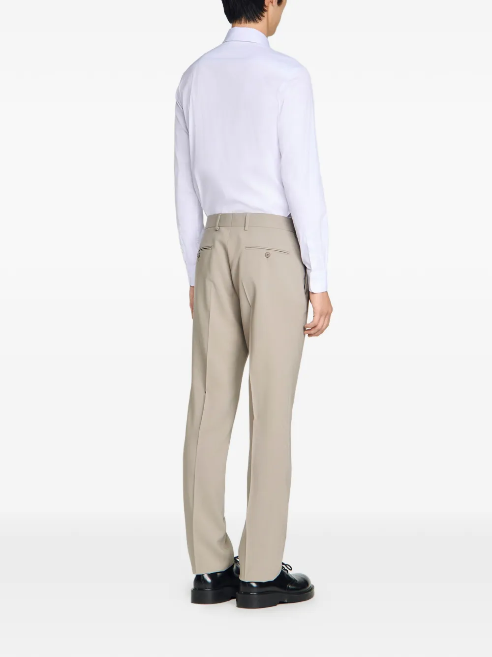 SANDRO Geplooide pantalon Beige