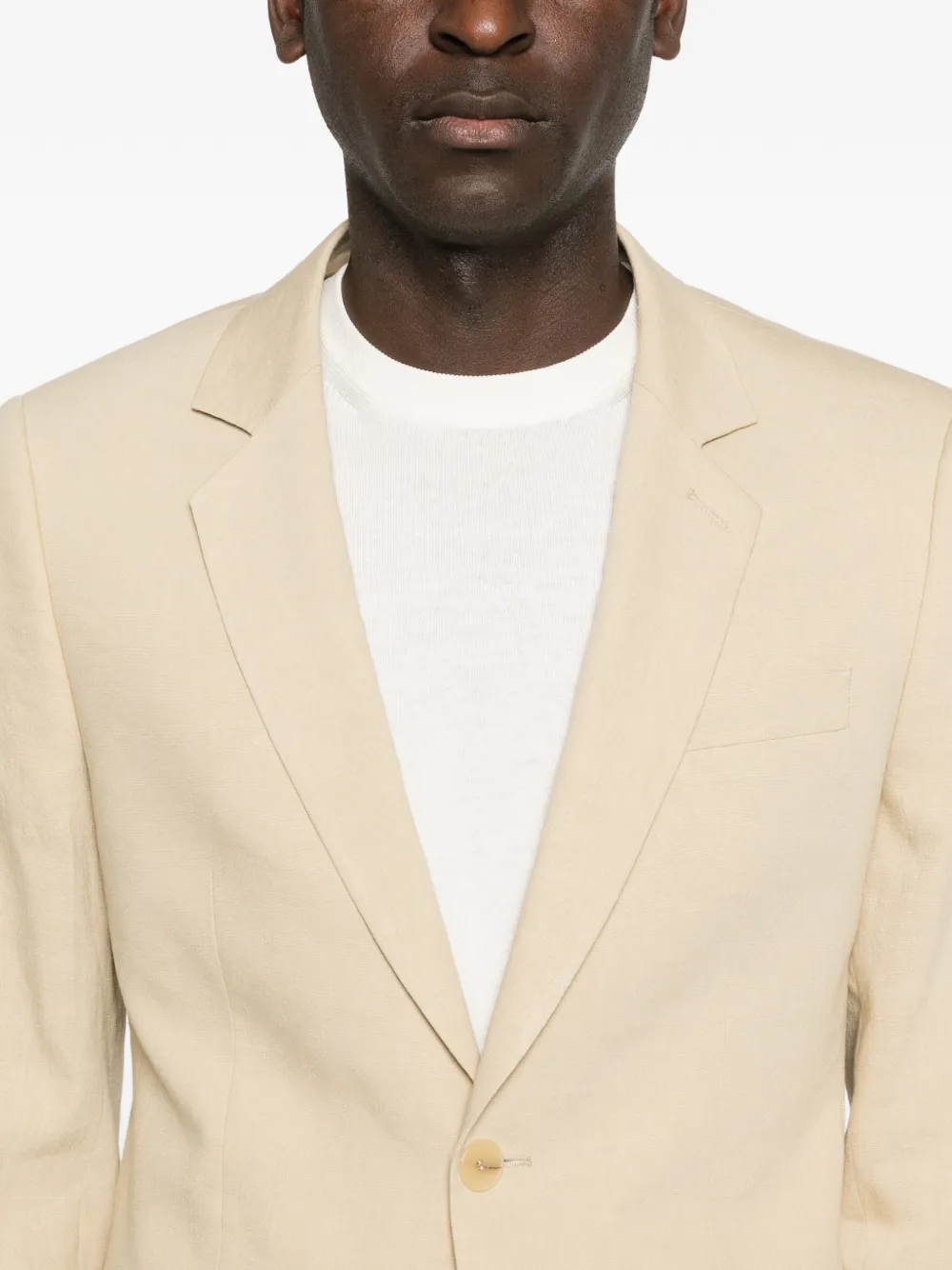 SANDRO Linnen colbert met knopen Beige