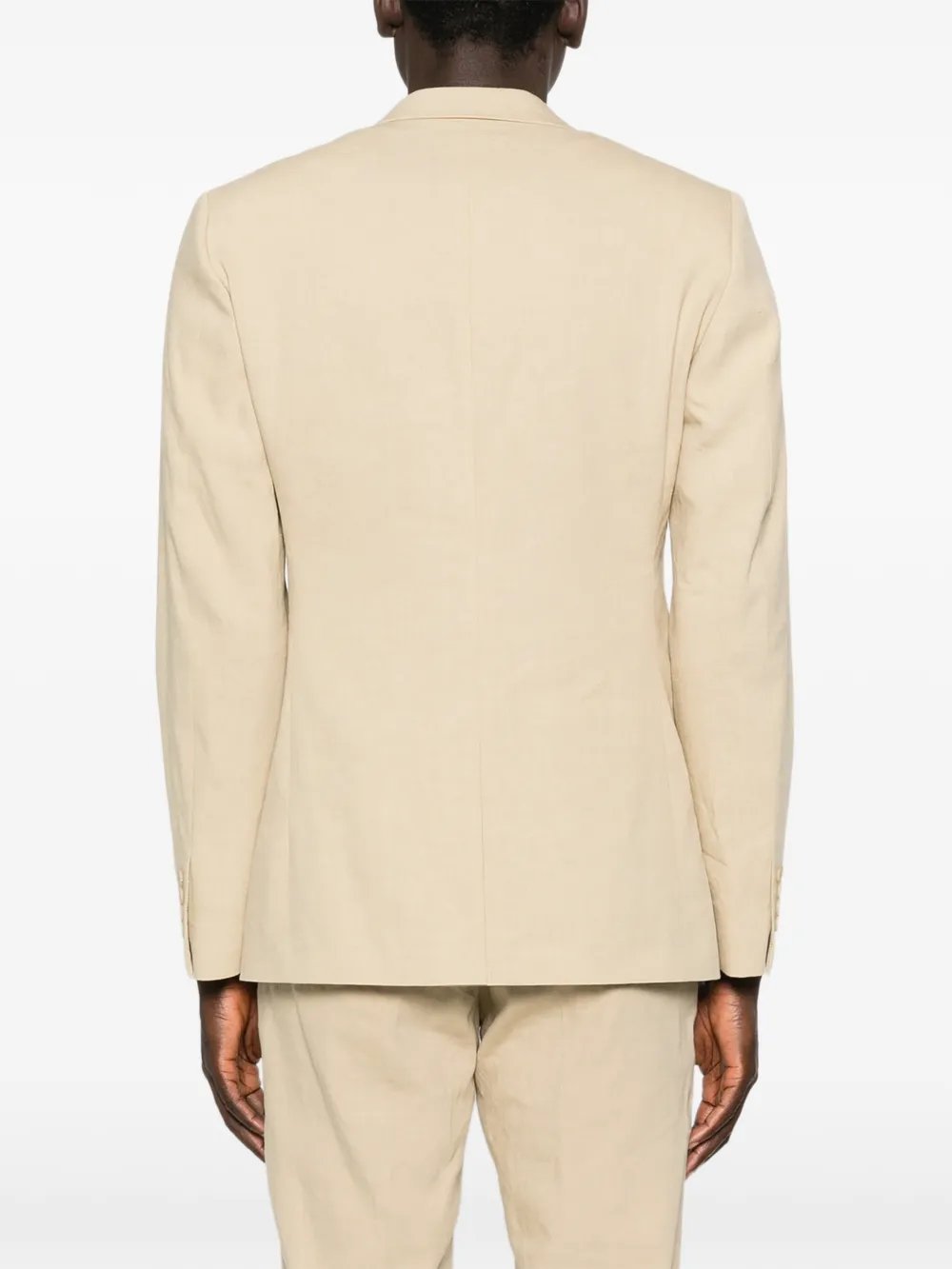 SANDRO Linnen colbert met knopen Beige