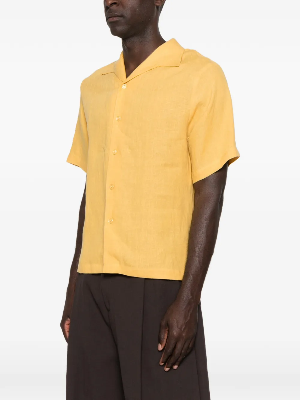  Sandro Camisa Con Botones - Amarillo 