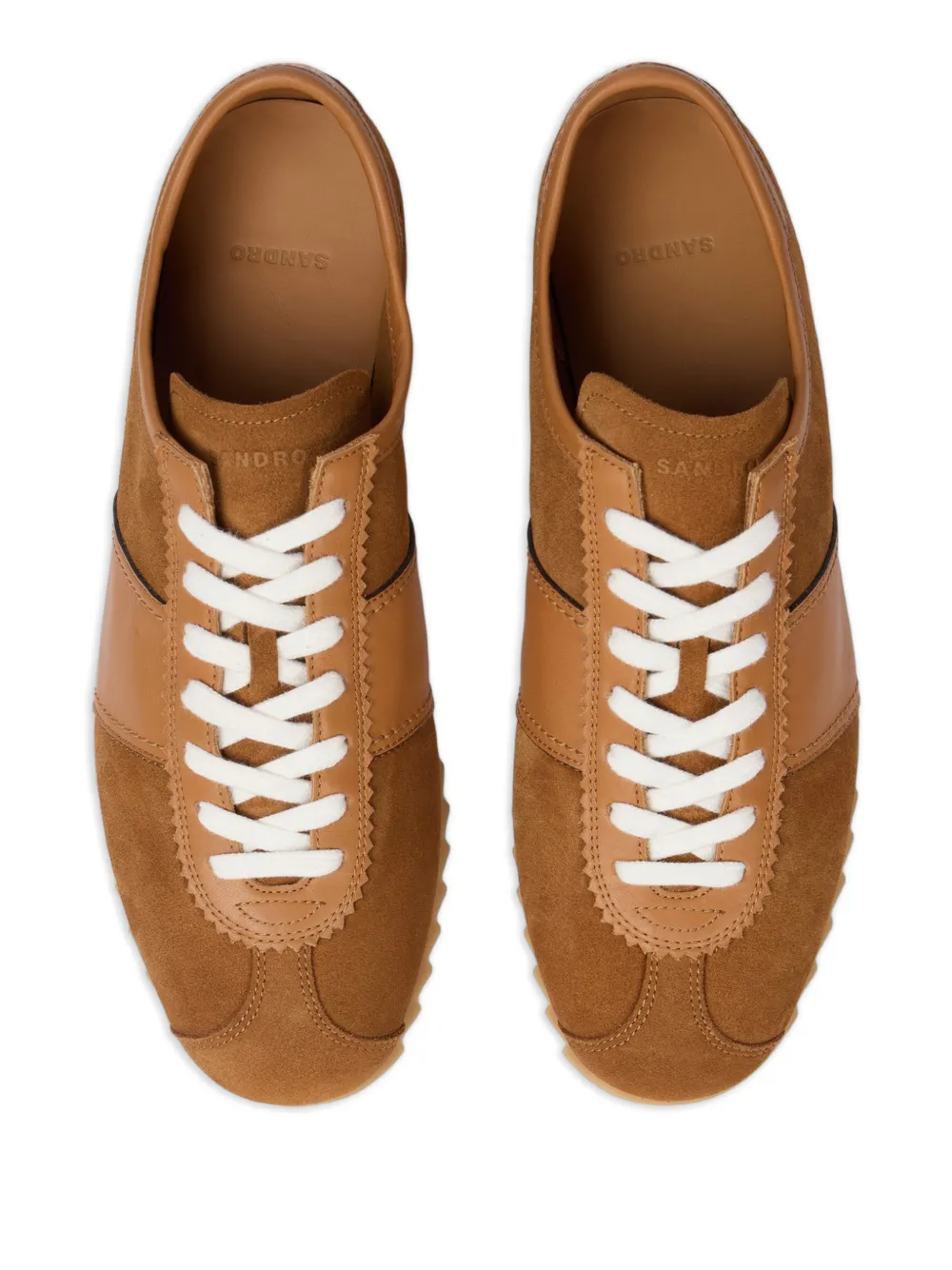 SANDRO Sneakers met vlakken Bruin