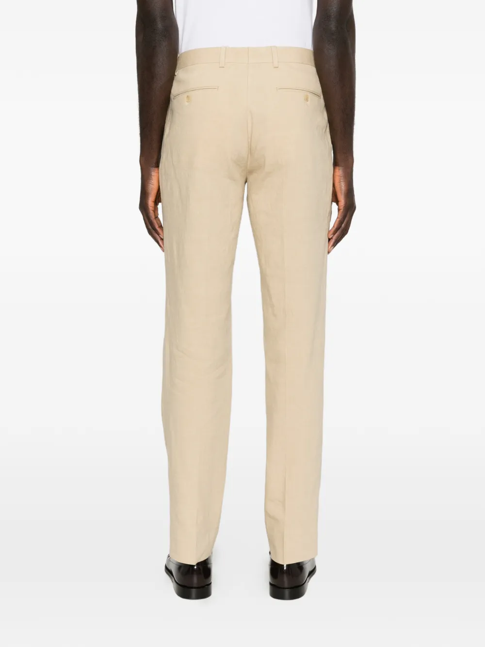 SANDRO Pantalon met ceintuur Beige