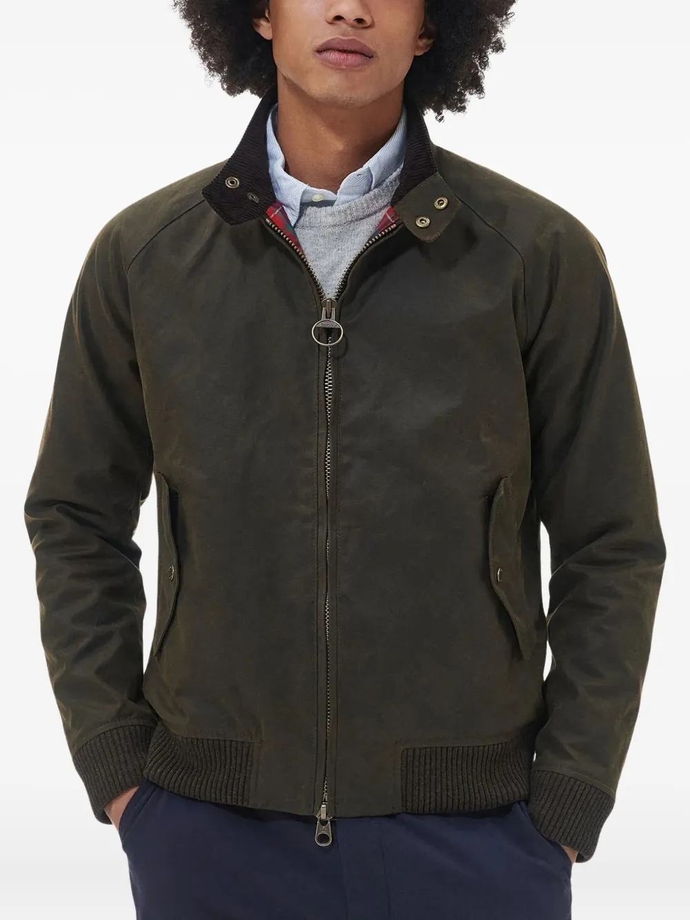 Baracuta x Barbour Porton jack Groen