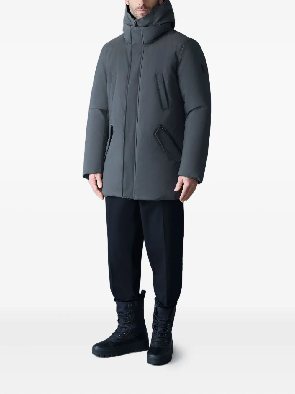  Mackage Edward-nfr Hooded Zip Jacket - Grey 