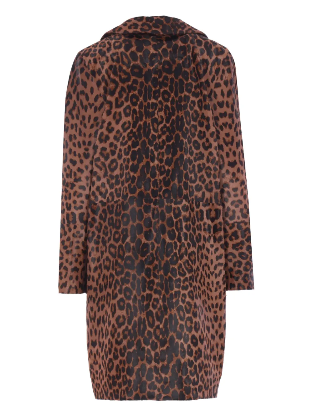 Mine leopard-effect flap pocket coat | Single Breasted Coats | Image 2