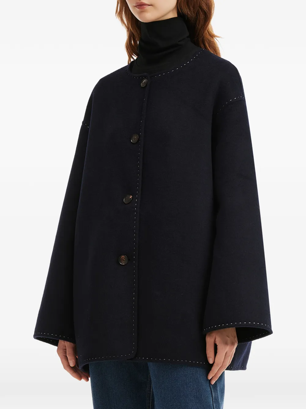  B+ab Scarf-embellished Jacket - Blue 