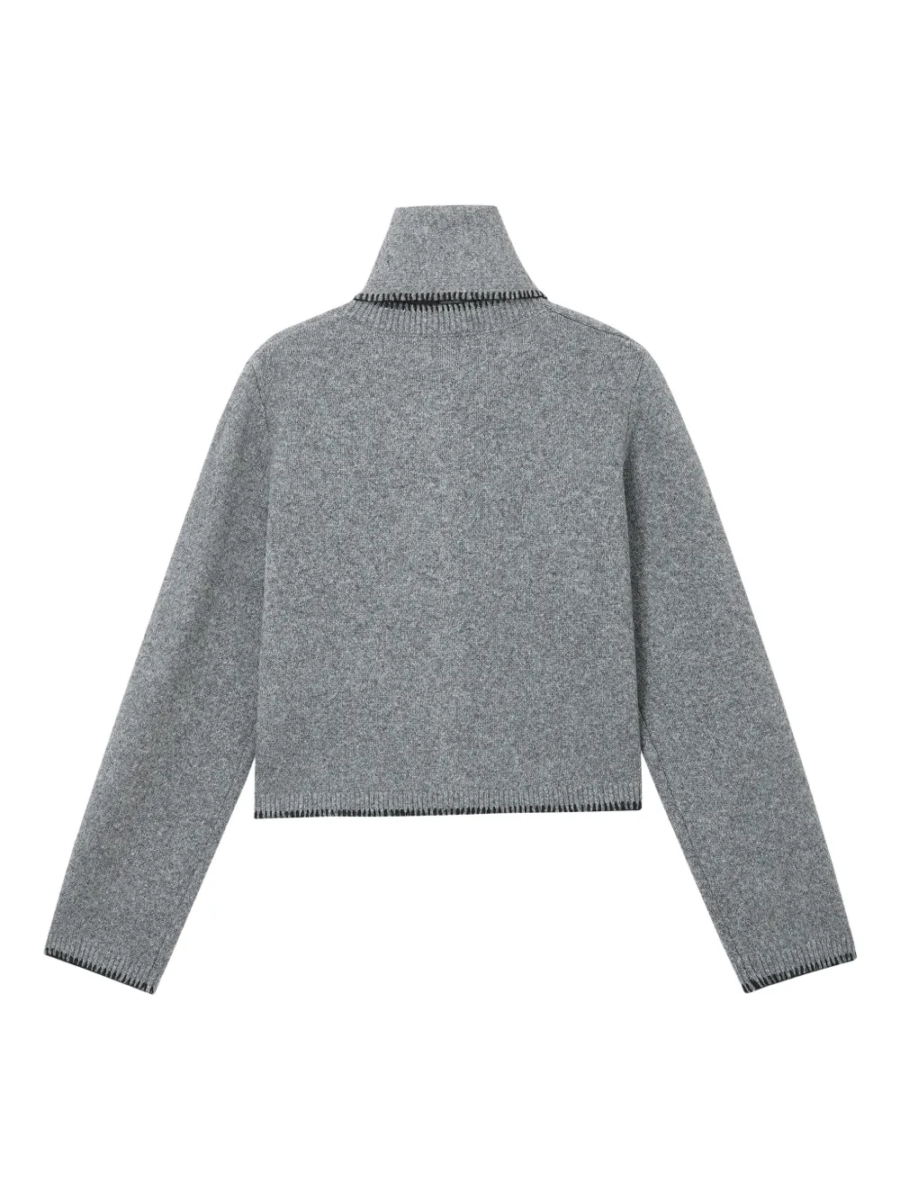 B+ab Pocket Scarf Cardigan In Gray