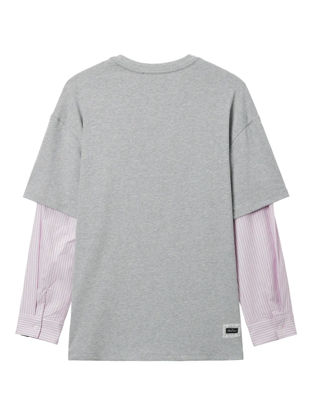 Mini Cream Long-sleeve T-shirt In Gray