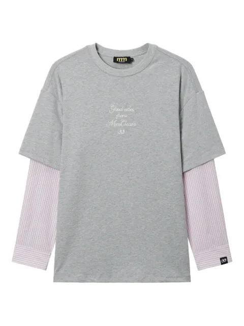 Mini Cream long-sleeve T-shirt