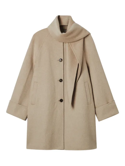 b+ab button scarf coat