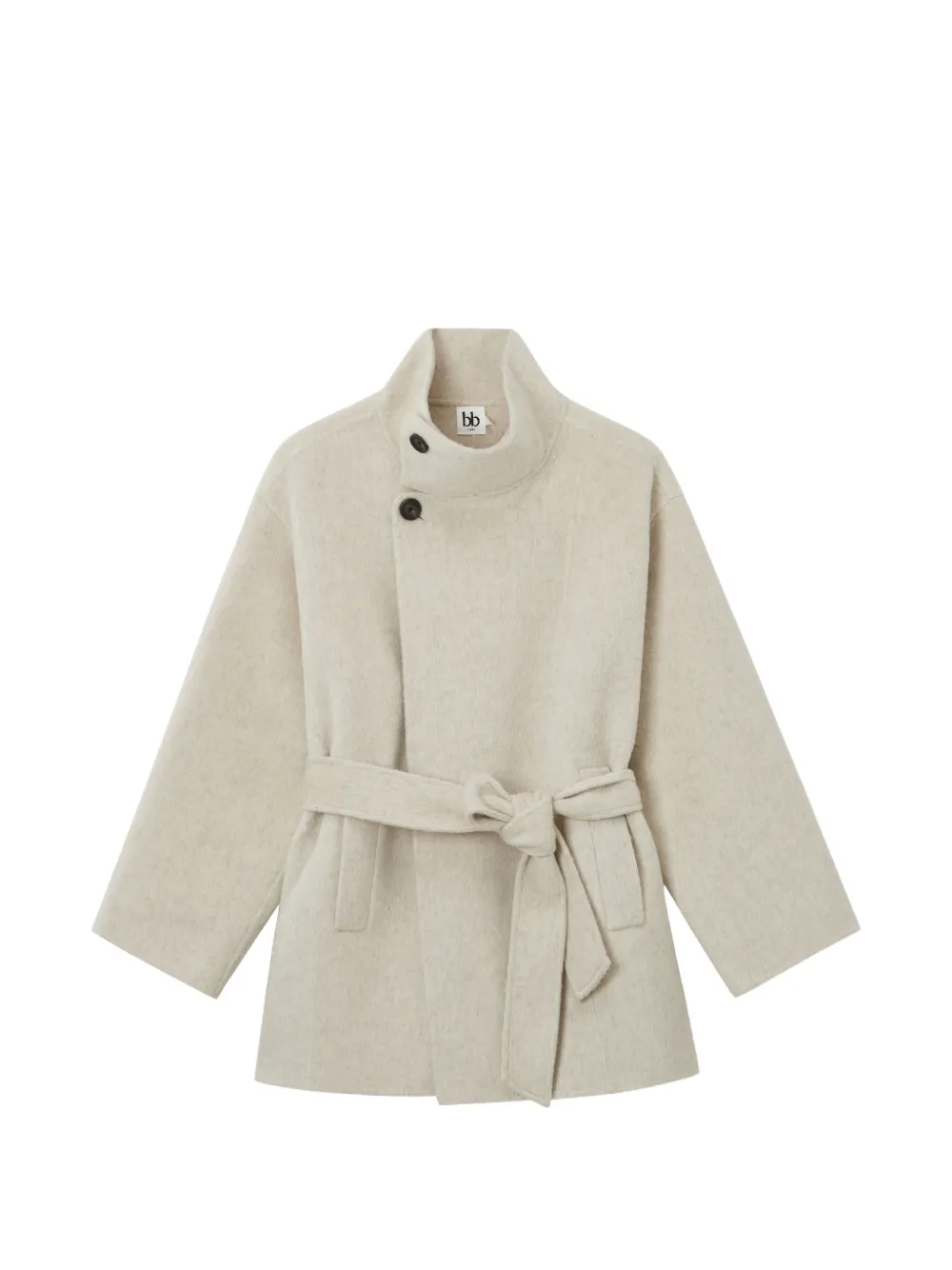b+ab double-breasted belted coat - Bianco