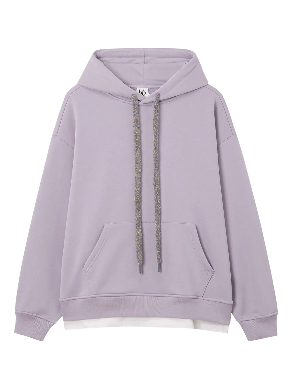 B+ab Drawstring Pocket Hoodie In Purple