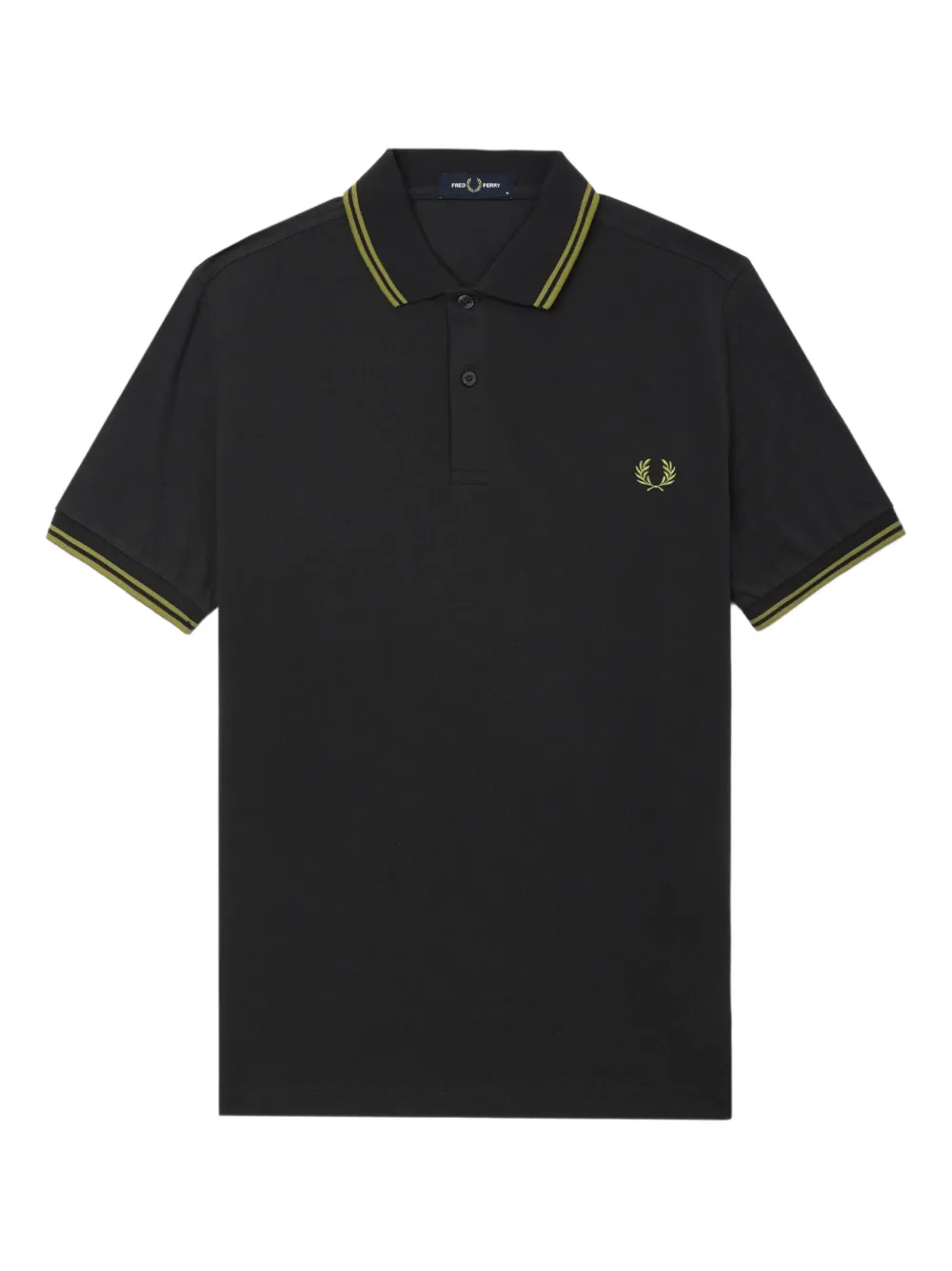 Fred Perry playera tipo polo de algodón con bordado Laurel Wreath | gris | Image 1