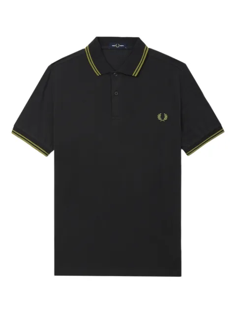 Fred Perry Laurel wreath-embroidered cotton polo shirt