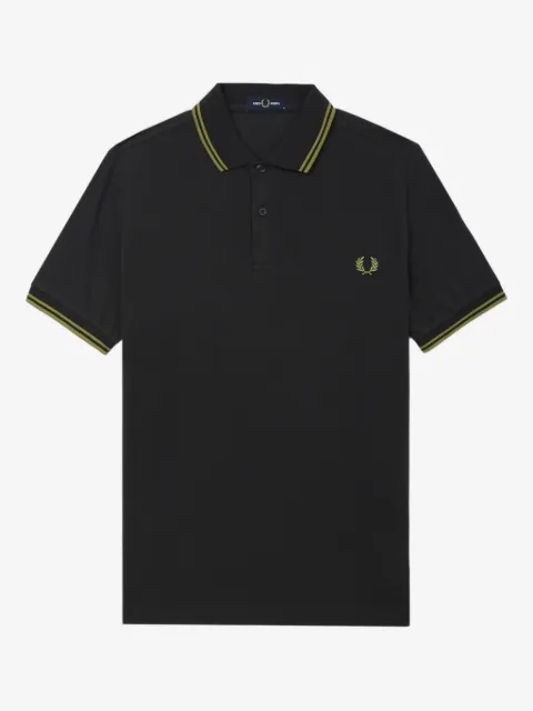 Fred Perry playera tipo polo de algodón con bordado Laurel Wreath