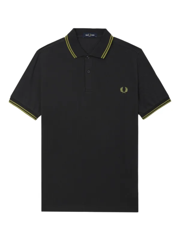 Fred Perry Laurel wreath-embroidered Cotton Polo Shirt | Grey