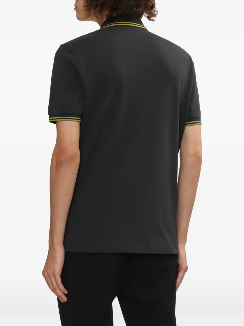 Fred Perry Laurel wreath-embroidered cotton polo shirt Grijs