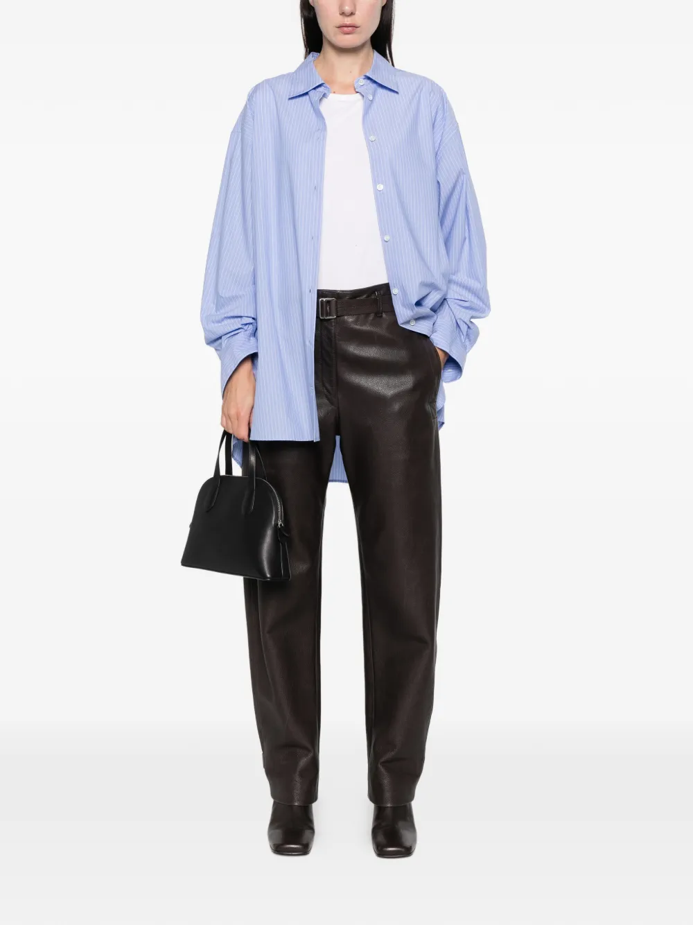 The Row Luka Shirt In Blue