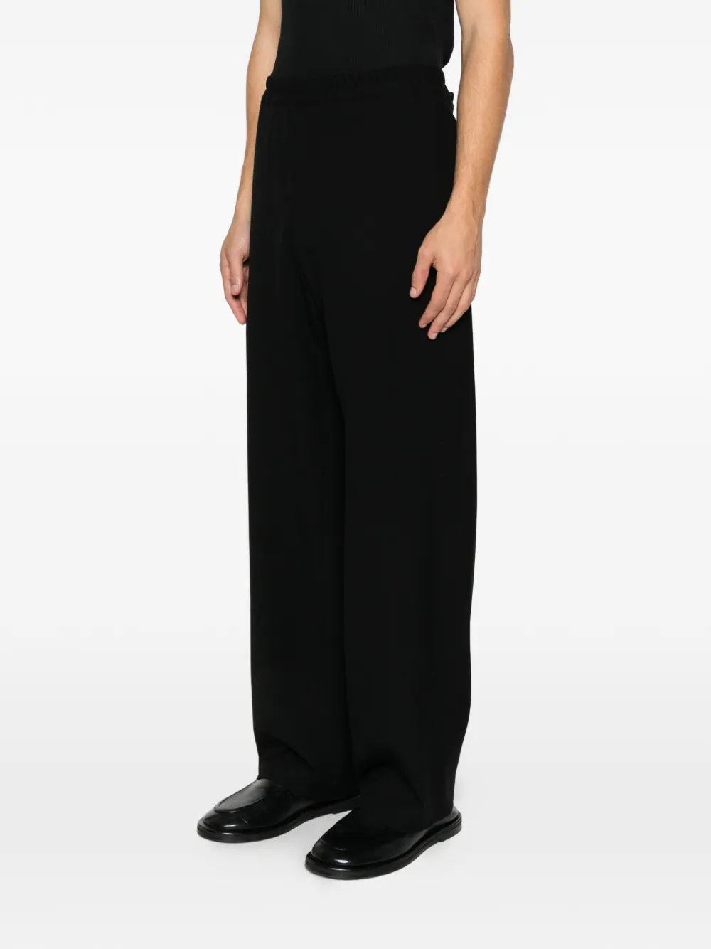 The Row Ari elasticated trousers Zwart