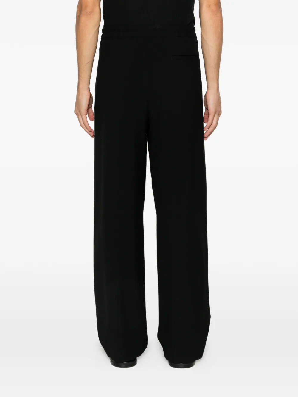 The Row Ari elasticated trousers Zwart