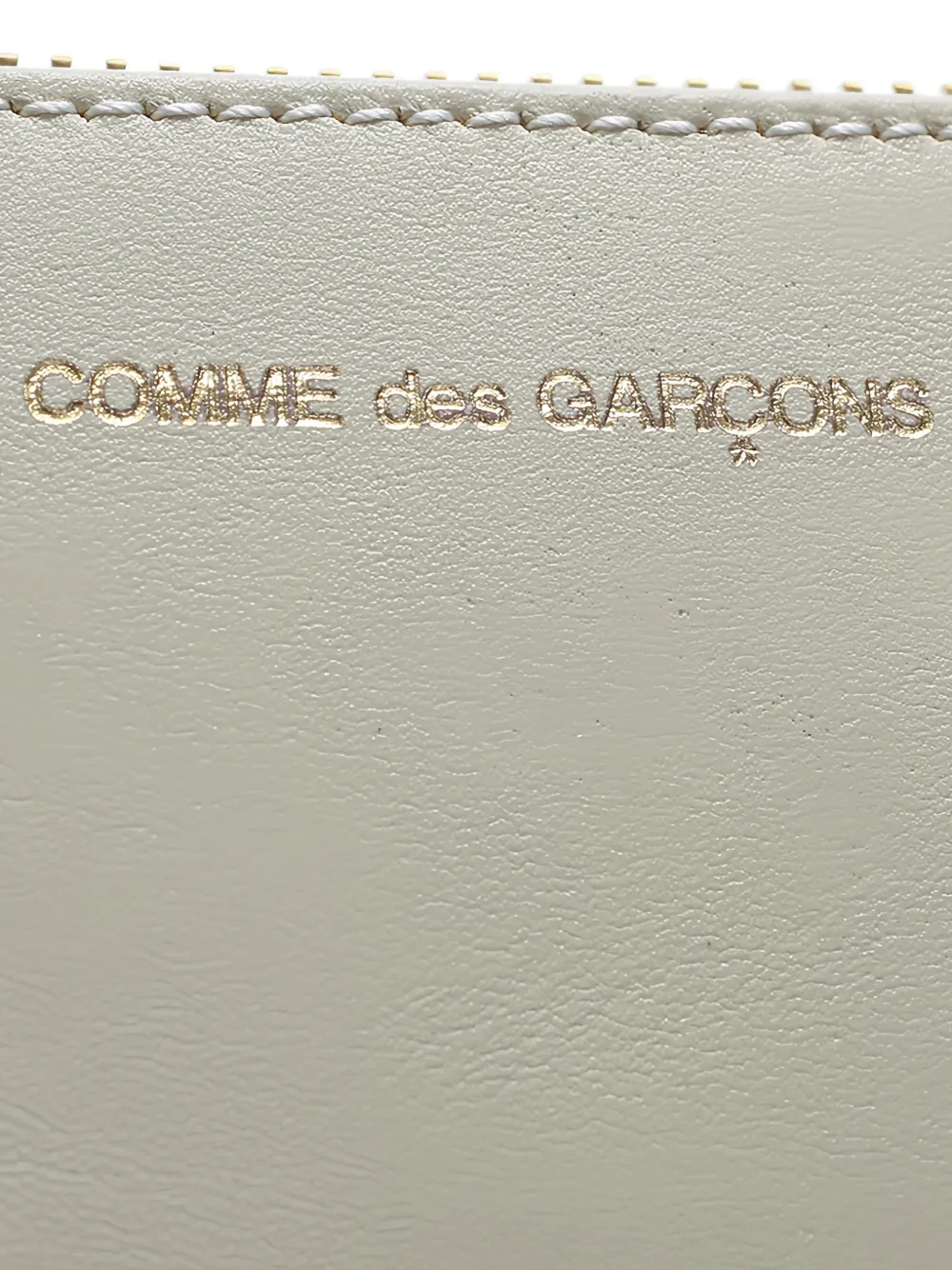 Comme Des Garçons Wallet Leren portemonnee Beige