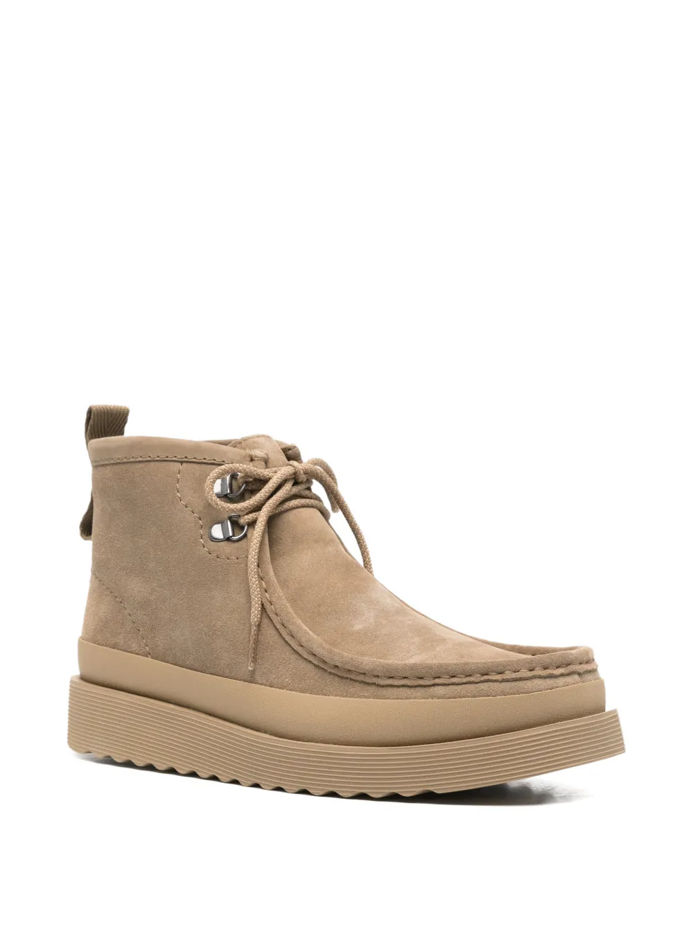 Clarks Originals Wallabee leren veterlaarzen Beige