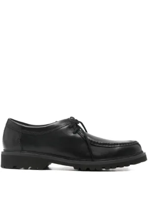 AMI Paris lace-up Leather Loafers | Black | FARFETCH