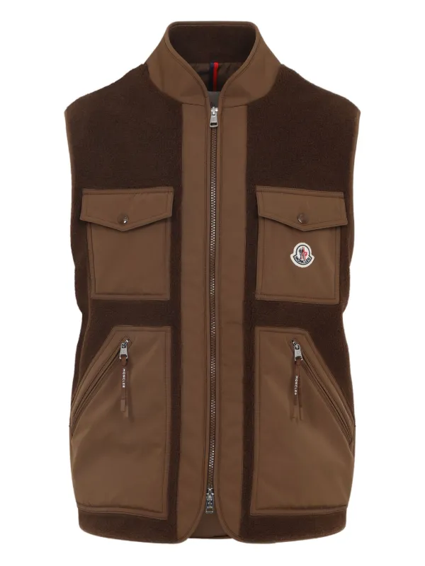 Moncler Karakai ダウンベスト | ブラウン | FARFETCH JP