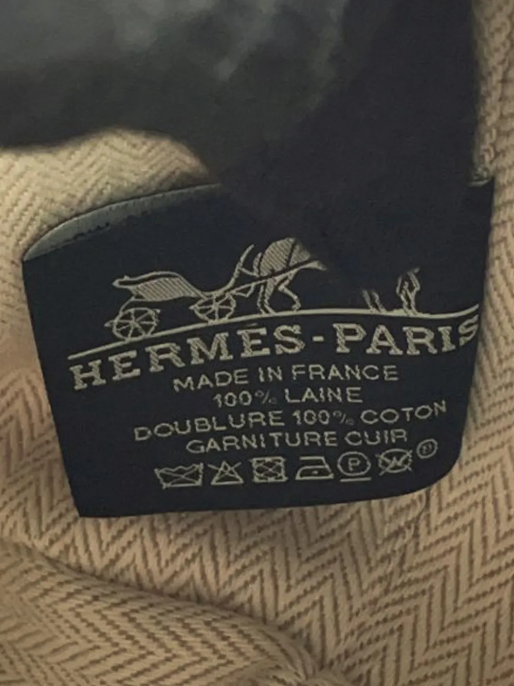 Pre-owned Hermes 2021-2025 Small Wool Bride A Brac Au Carre Case Vanity Bag In Orange