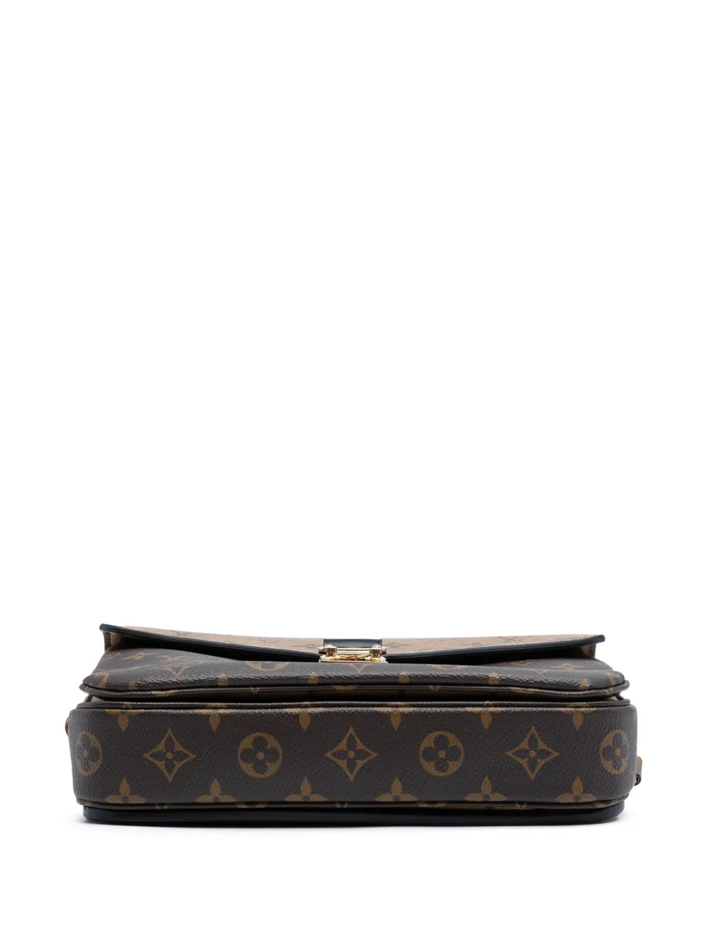 LOUIS VUITTON Pre-owned 2021-2025 Monogram Reverse Pochette Metis Satchel In Brown