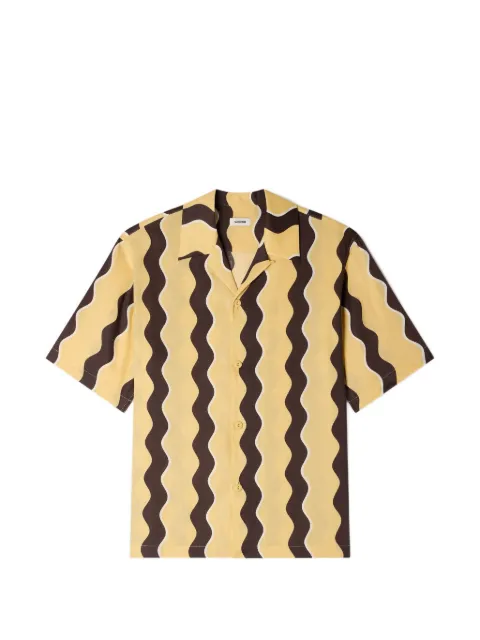 SANDRO printed linen shirt