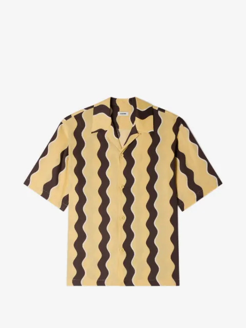 SANDRO printed linen shirt