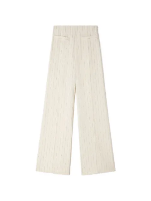 SANDRO pantalones palazzo con rayas estampadas