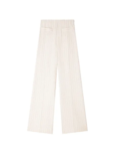 SANDRO pantalones palazzo con rayas estampadas