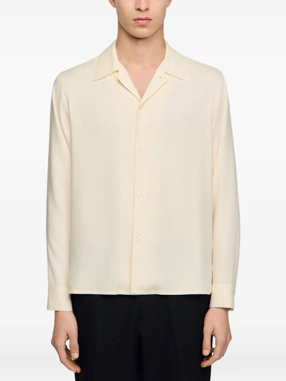 SANDRO Overhemd met lange mouwen Beige