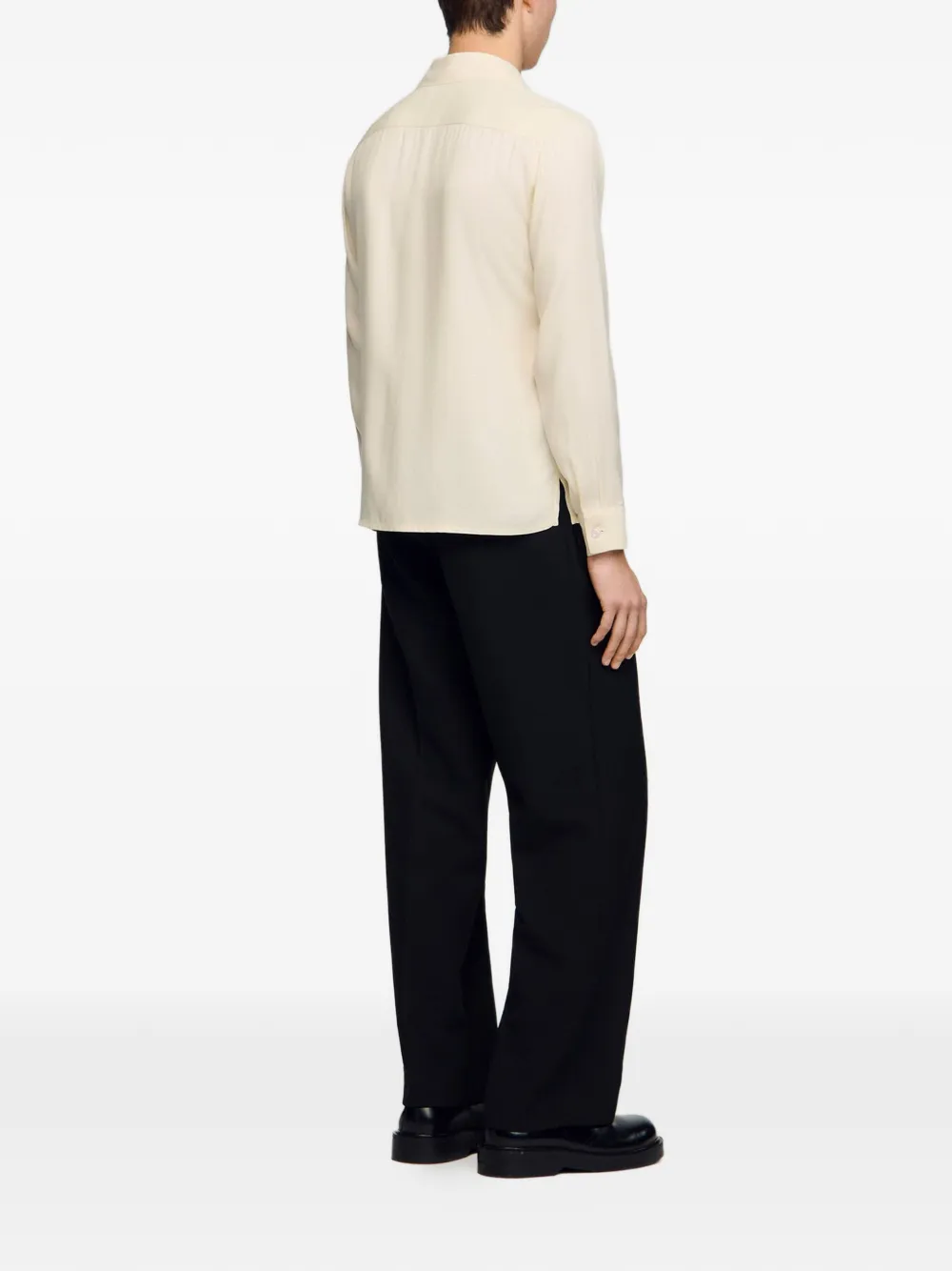 SANDRO Overhemd met lange mouwen Beige