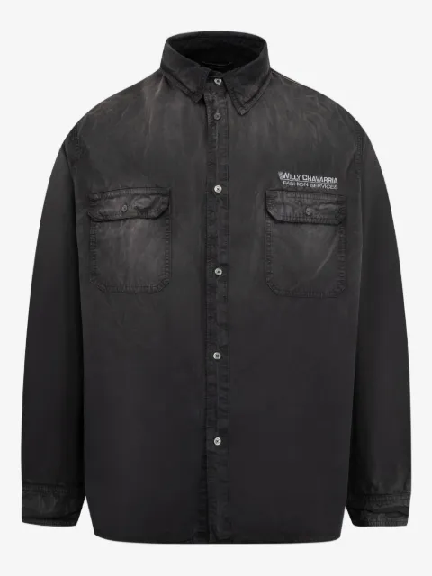 Willy Chavarria chemise Corcoran LS à poche poitrine