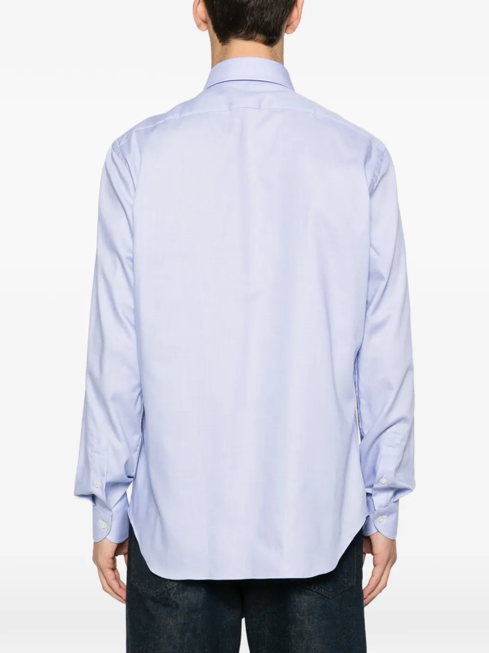 Dell'oglio Overhemd met knopen Blauw