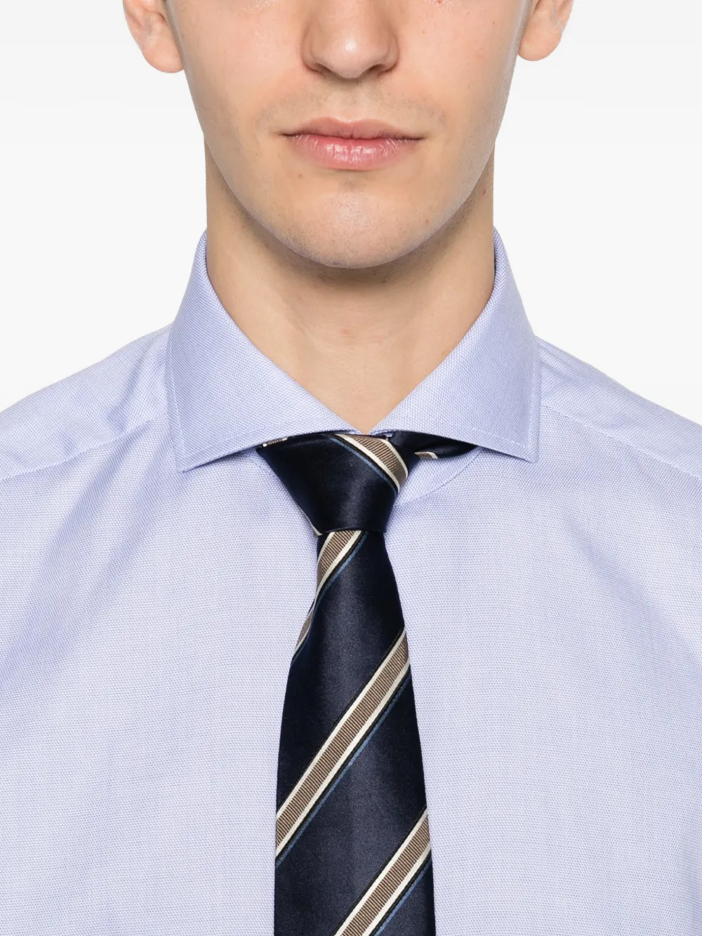 Dell'oglio Overhemd met knopen Blauw