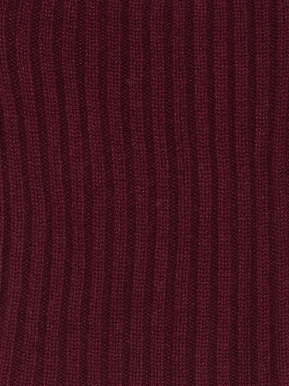 Dell'oglio Geribbelde kasjmier col - Rood