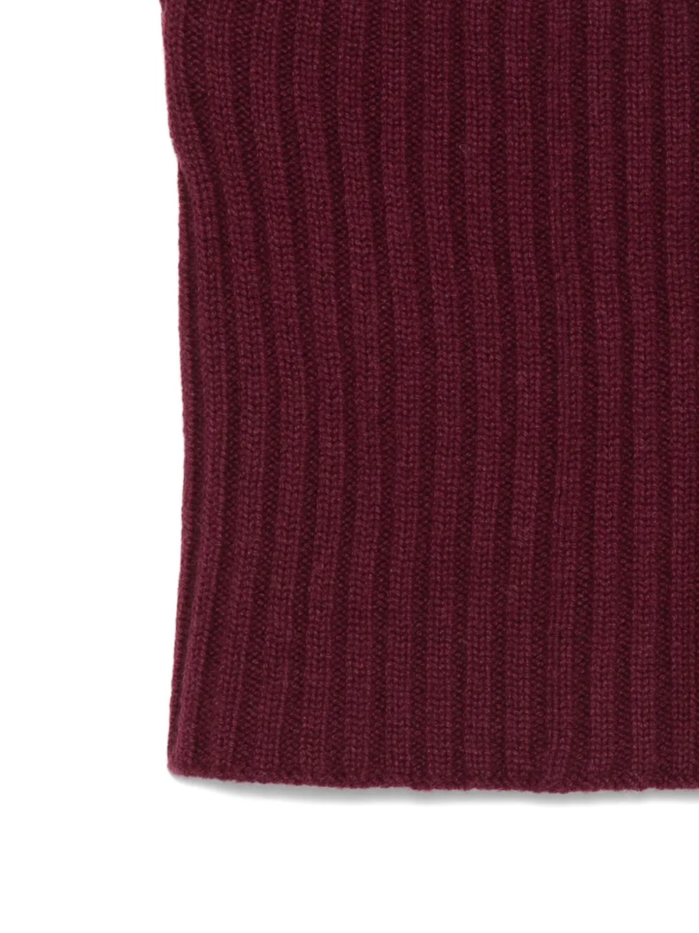 Dell'oglio Geribbelde kasjmier col Rood