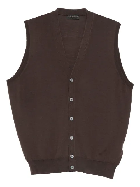 Dell'oglio button-fastening sleeveless cardigan