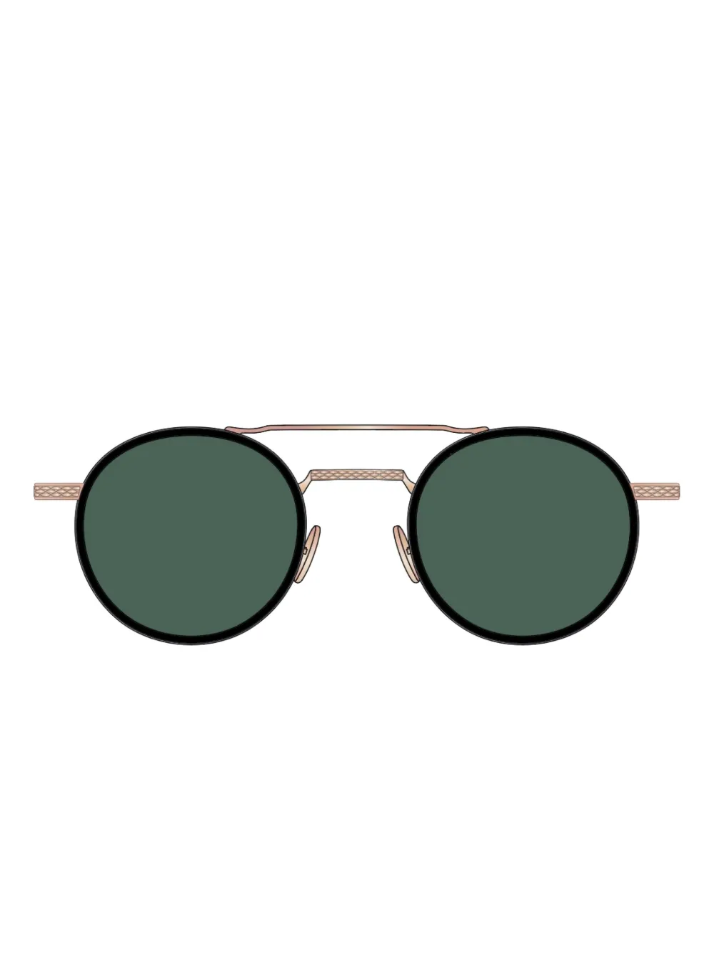 Cutler And Gross Breitling Chrono 0002 Sunglasses In Gold