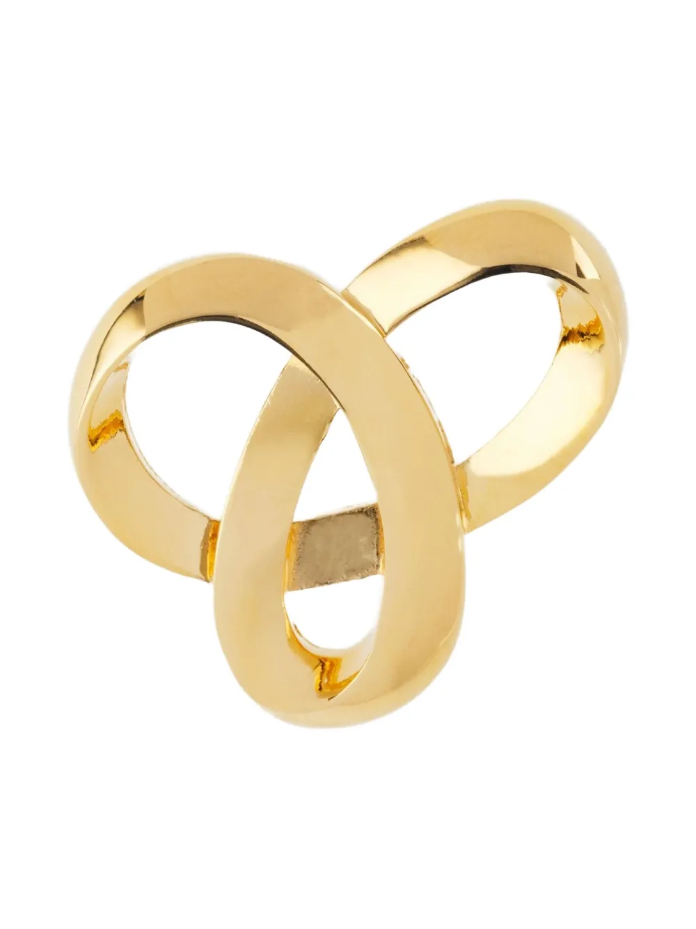 Pre-owned D'orlan Vintage 1980s Celtic-knot Brooch In Gold