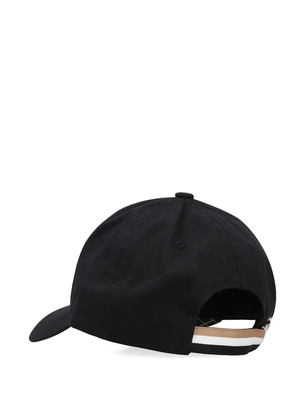 BOSS logo-detail baseball cap - Zwart