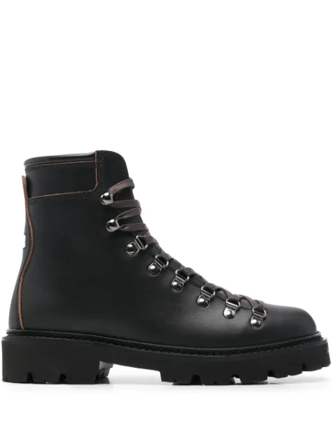 Bally 35mm lace-up lug-sole combat boots