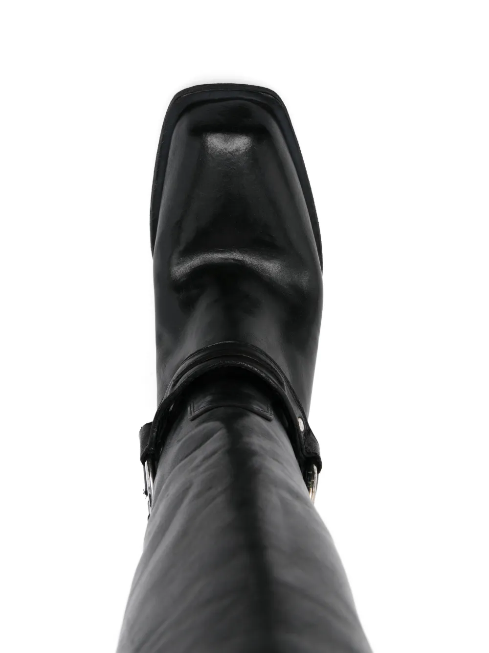 Fauzian Jeunesse 35mm O-ring Biker Boots In Black
